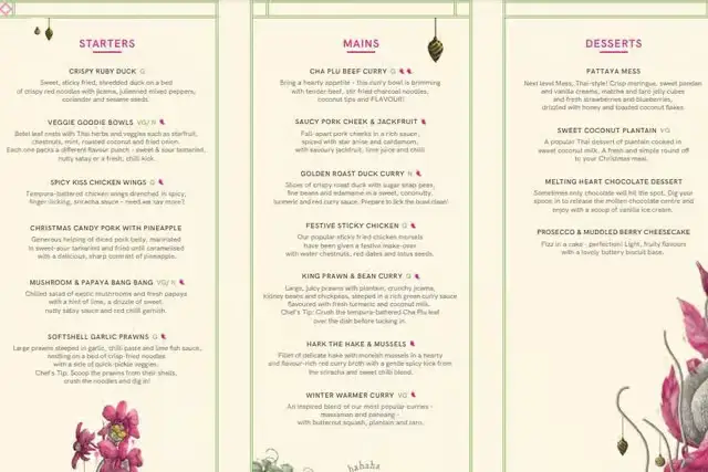 Giggling Squid Menu