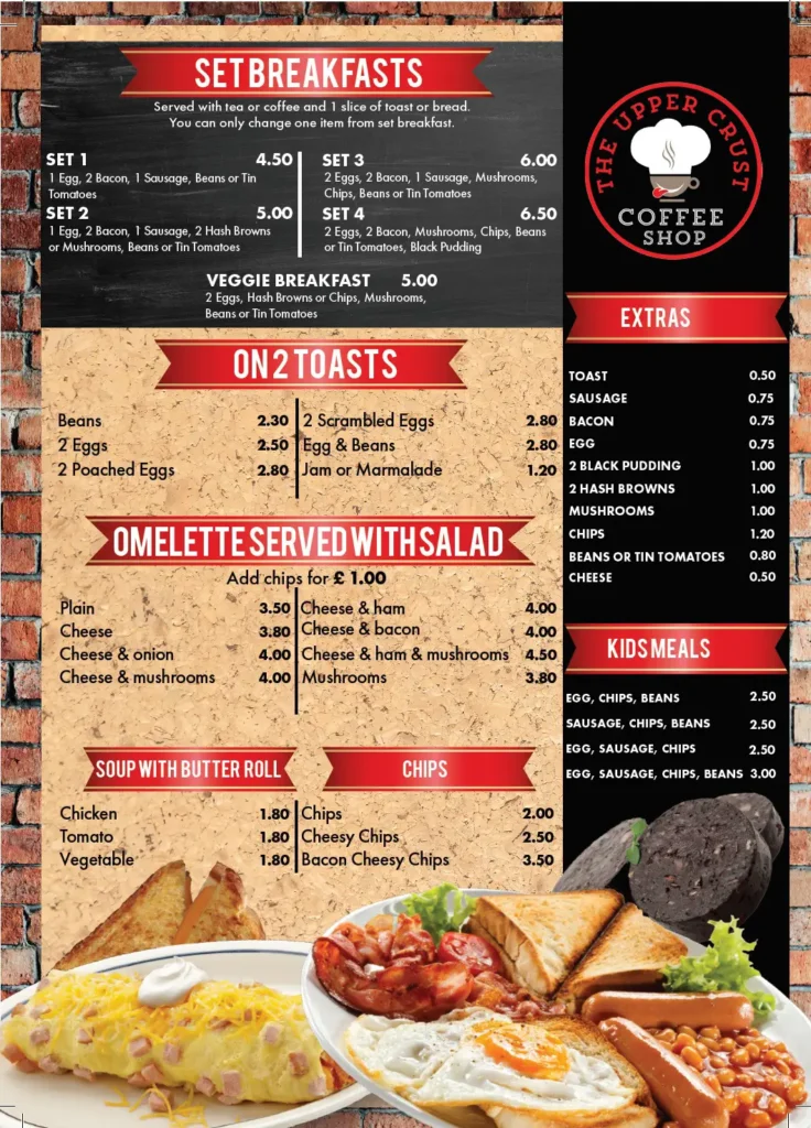 Upper Crust Menu Uk Prices